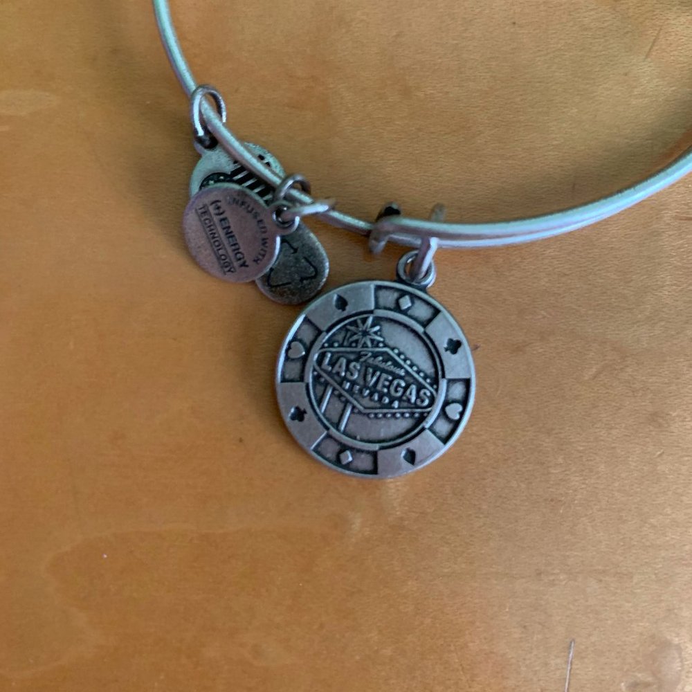 Alex and Ani Silver Las Vegas Charm Bracelet